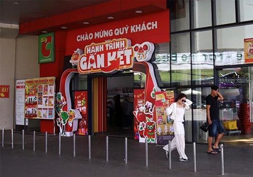 Thi công cổng chào siêu thị